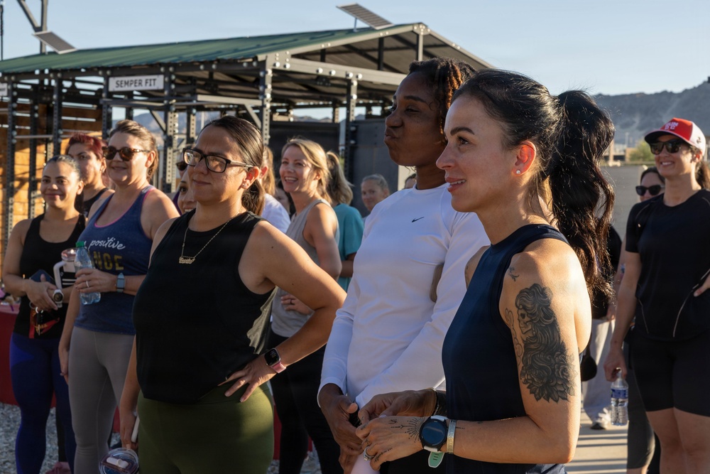 MCCS hosts Spouse physical training with SMMC wife, Andrea Ruiz