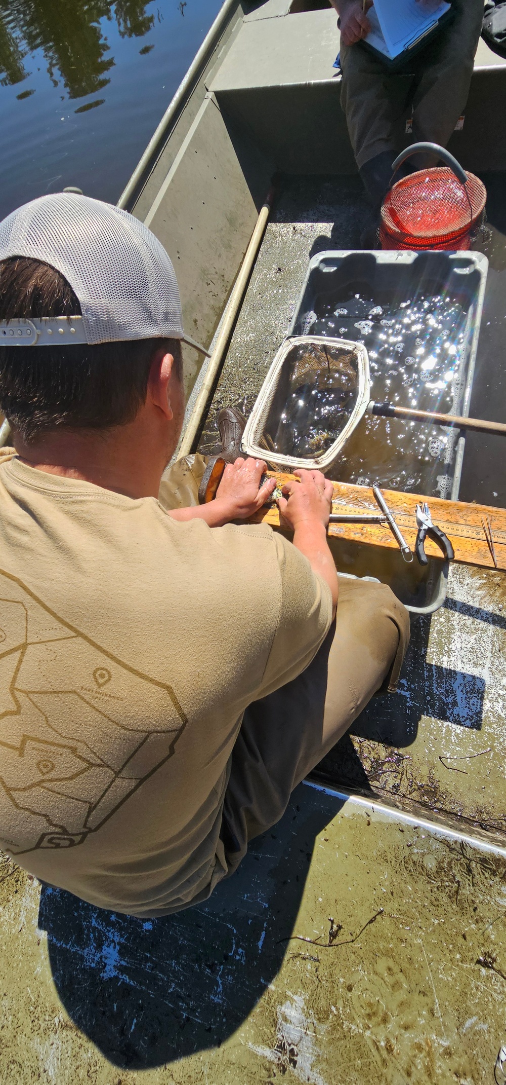 Fort McCoy natural resources fisheries team conducts spring lake surveys; study health of waterways, fish