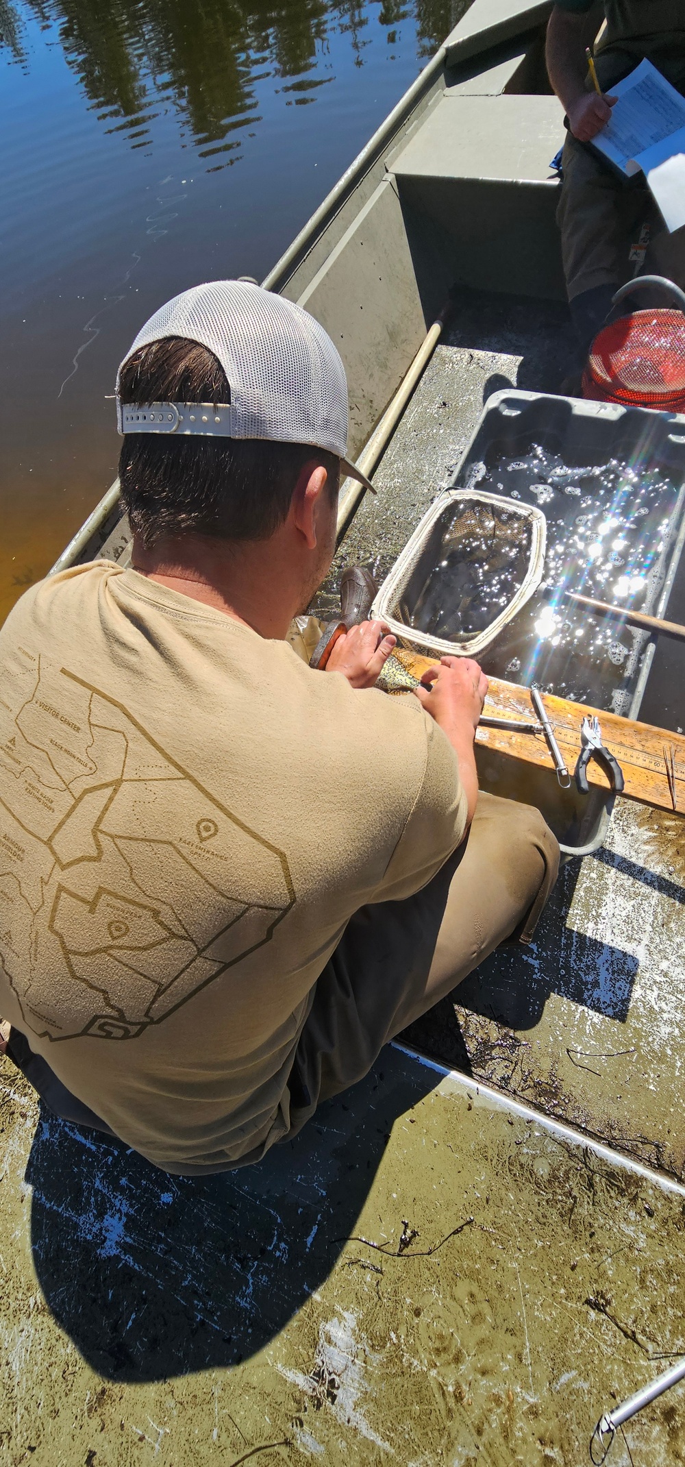 Fort McCoy natural resources fisheries team conducts spring lake surveys; study health of waterways, fish