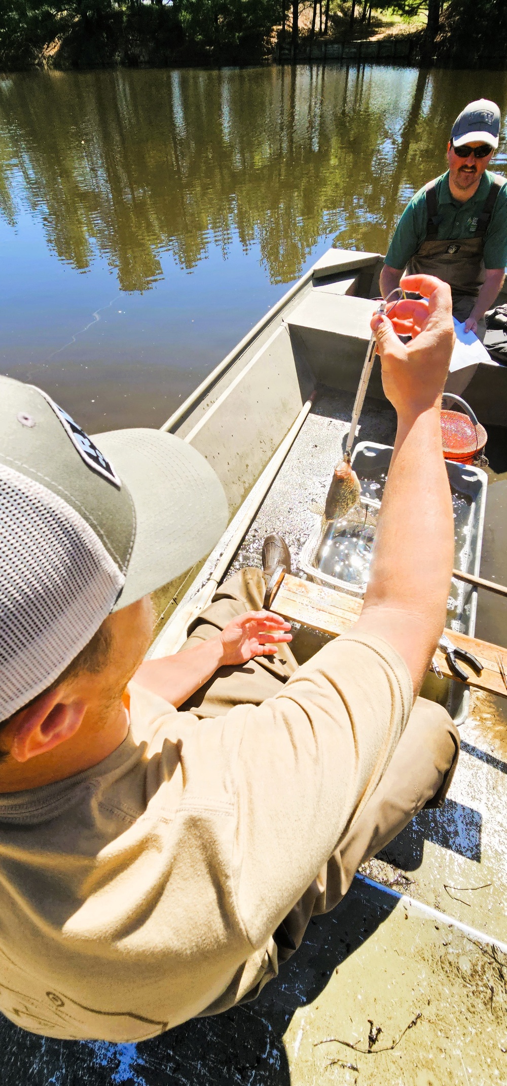 Fort McCoy natural resources fisheries team conducts spring lake surveys; study health of waterways, fish