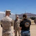 Col. Sharon Dubow, Marine Force Storage Command commanding officer, final tour at the Yermo Annex and Mounted Color Guard Stables before relinquishing MFSC command