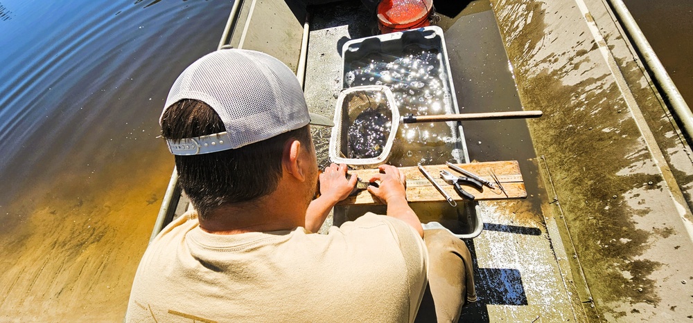 Fort McCoy natural resources fisheries team conducts spring lake surveys; study health of waterways, fish