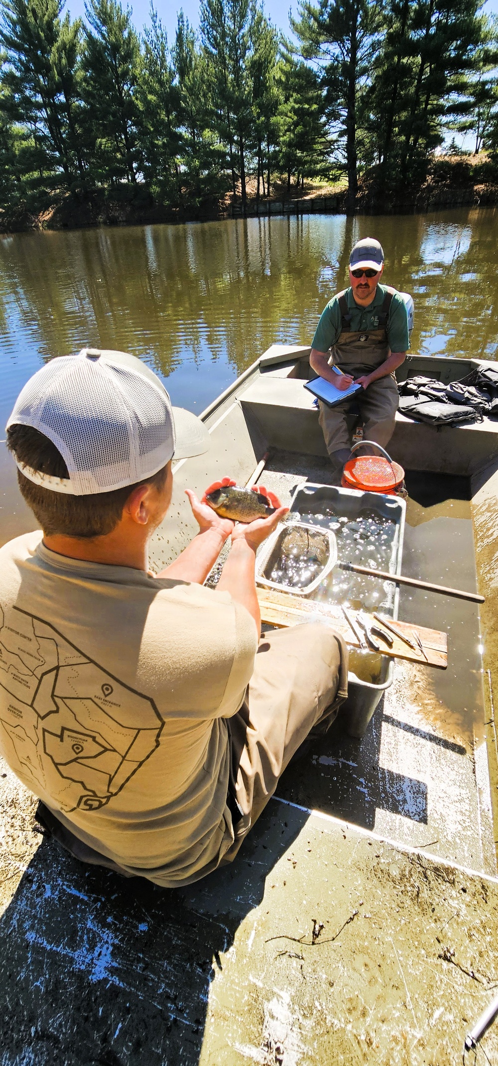 Fort McCoy natural resources fisheries team conducts spring lake surveys; study health of waterways, fish