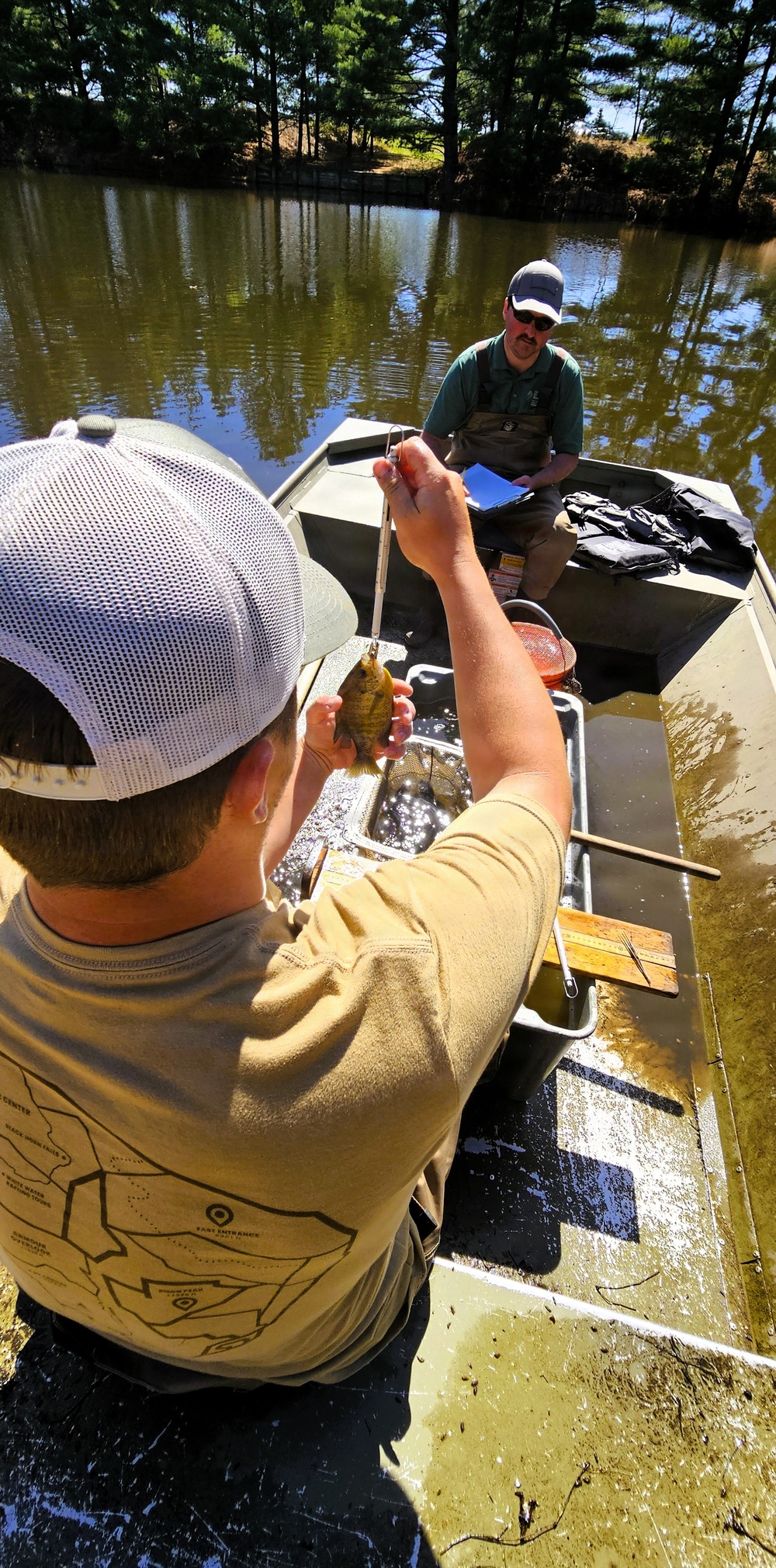 Fort McCoy natural resources fisheries team conducts spring lake surveys; study health of waterways, fish