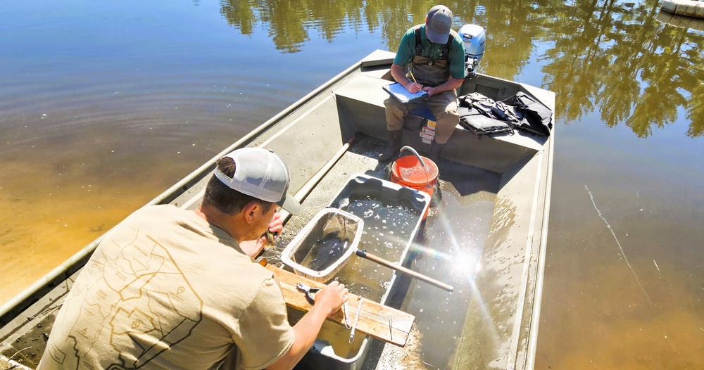 Fort McCoy natural resources fisheries team conducts spring lake surveys; study health of waterways, fish