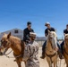 Col. Sharon Dubow, Marine Force Storage Command commanding officer, final tour at the Yermo Annex and Mounted Color Guard Stables before relinquishing MFSC command