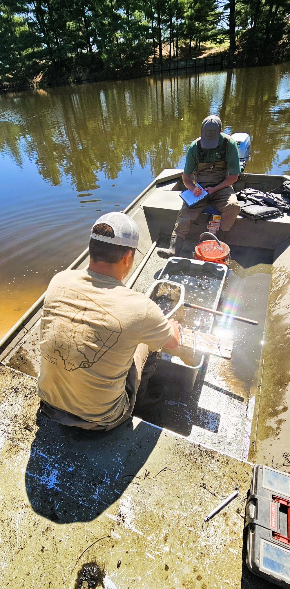 Fort McCoy natural resources fisheries team conducts spring lake surveys; study health of waterways, fish