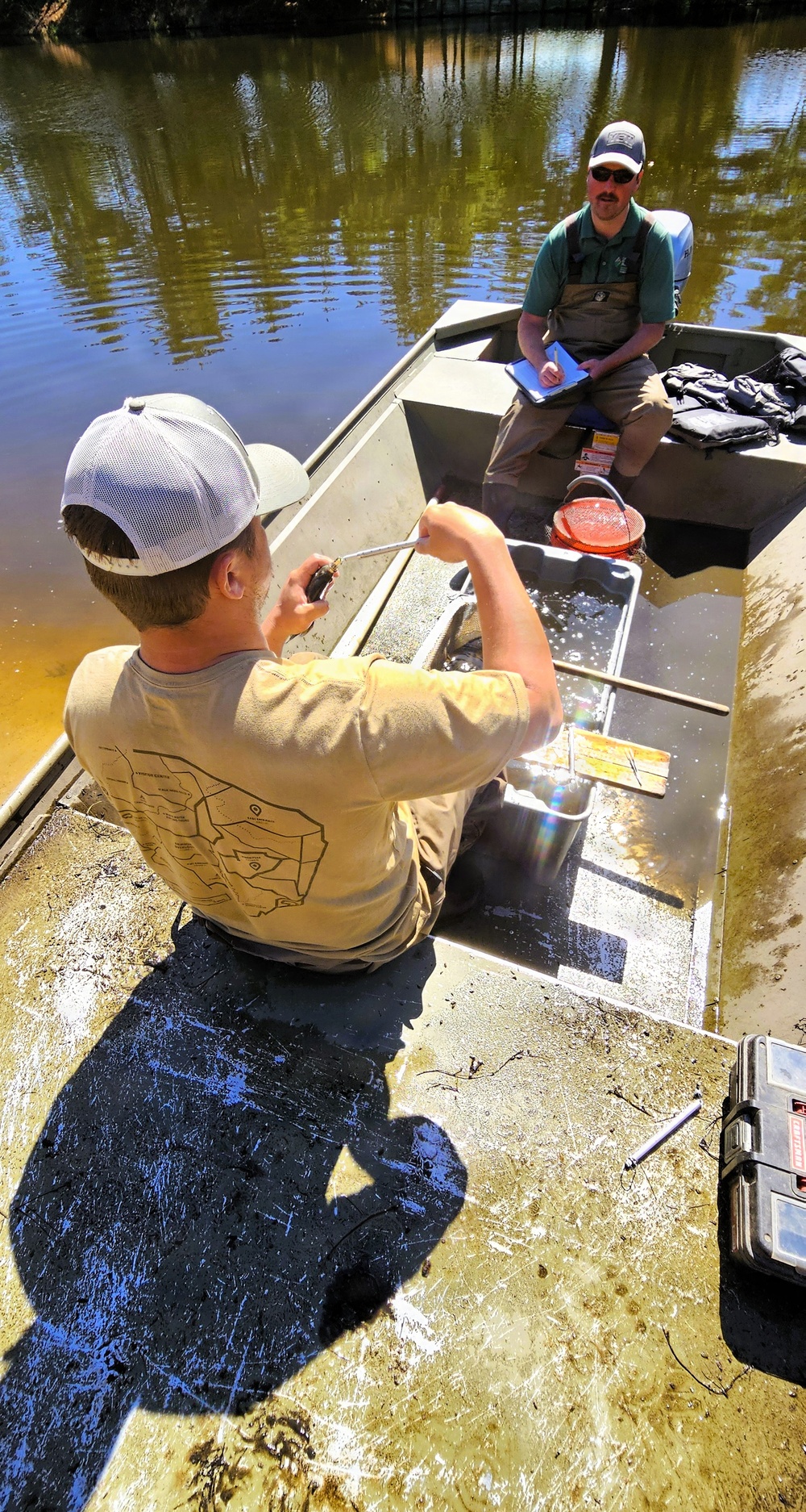 Fort McCoy natural resources fisheries team conducts spring lake surveys; study health of waterways, fish