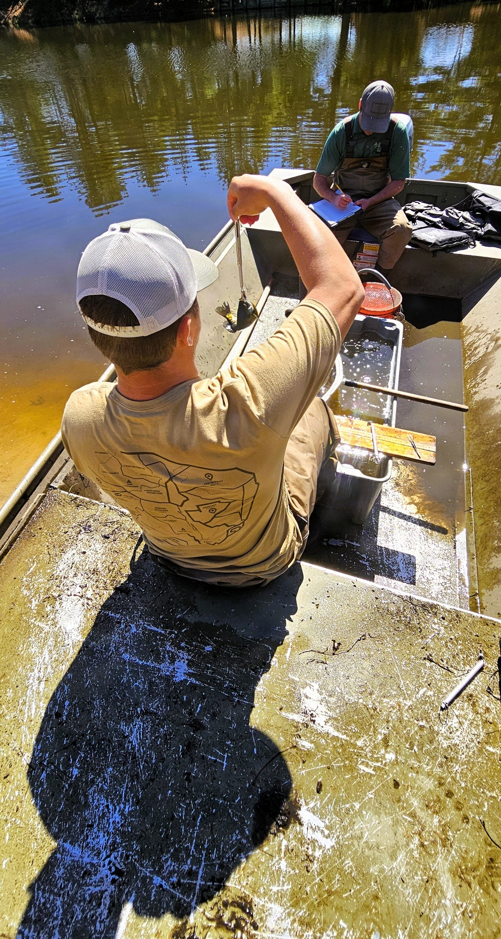 Fort McCoy natural resources fisheries team conducts spring lake surveys; study health of waterways, fish