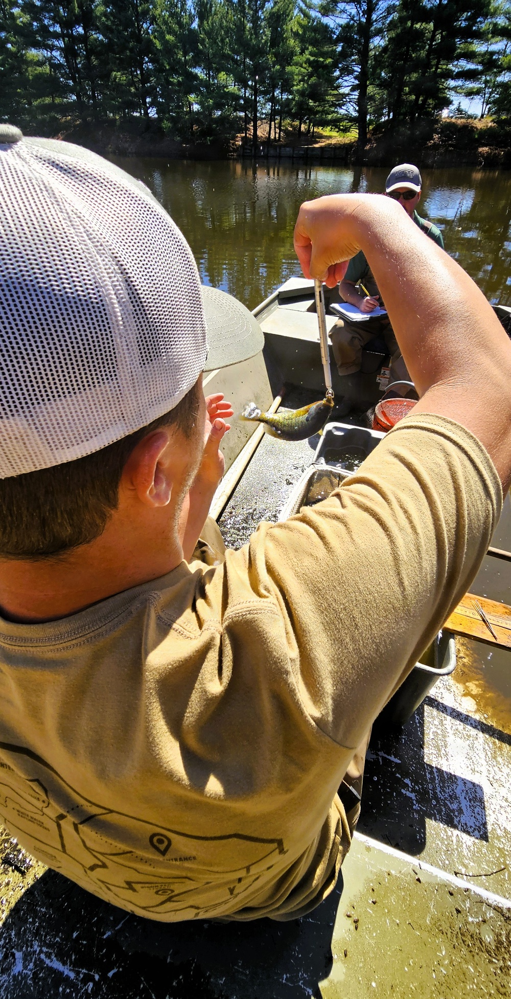 Fort McCoy natural resources fisheries team conducts spring lake surveys; study health of waterways, fish