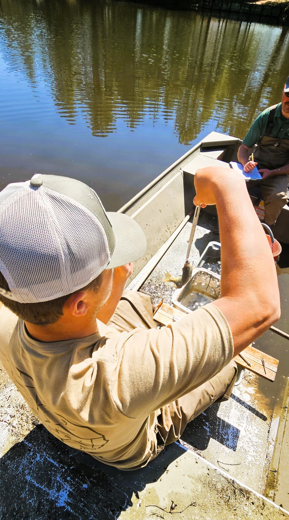 Fort McCoy natural resources fisheries team conducts spring lake surveys; study health of waterways, fish