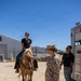 Col. Sharon Dubow, Marine Force Storage Command commanding officer, final tour at the Yermo Annex and Mounted Color Guard Stables before relinquishing MFSC command