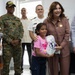 U.S. Service Members are joined by the U.S. Ambassador and First Lady at an Optometry Giveaway in Panama City