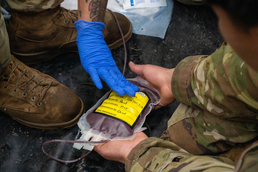 Tropic Tundra 26 emergency blood transfusion scenario
