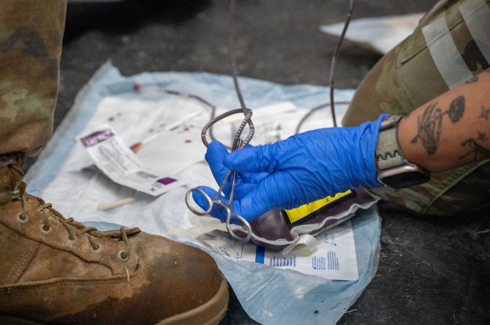 Tropic Tundra 26 emergency blood transfusion scenario