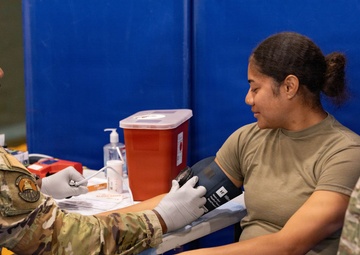 Checking Vitals and Preparing to Donate Blood