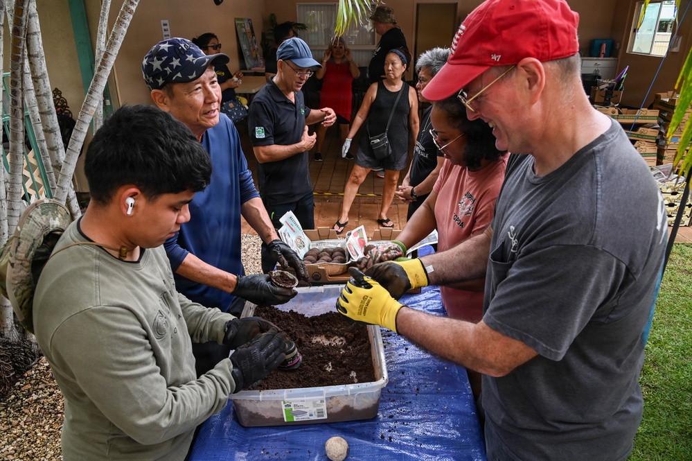 Operation Clean Sweep: JBPHH Volunteers prepare Genki Balls
