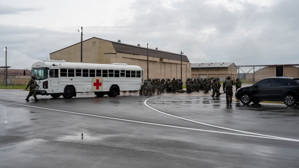 8th CES responds to simulated fire for Bev. Sent. 26-3