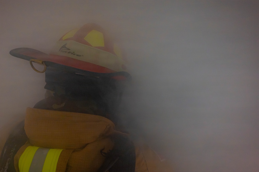 8th CES responds to simulated fire for Bev. Sent. 26-3