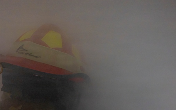 8th CES responds to simulated fire for Bev. Sent. 26-3