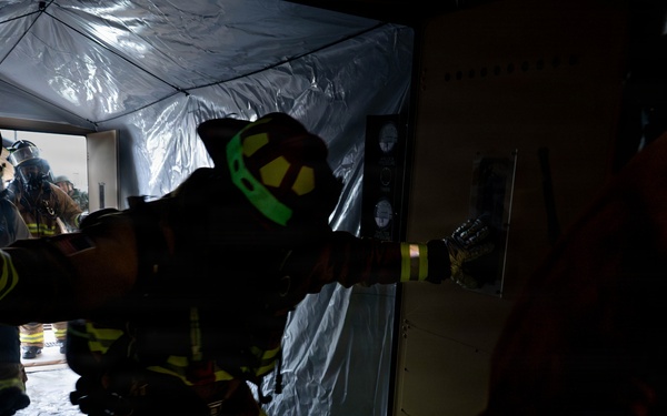 8th CES responds to simulated fire for Bev. Sent. 26-3