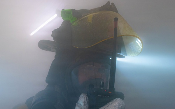 8th CES responds to simulated fire for Bev. Sent. 26-3