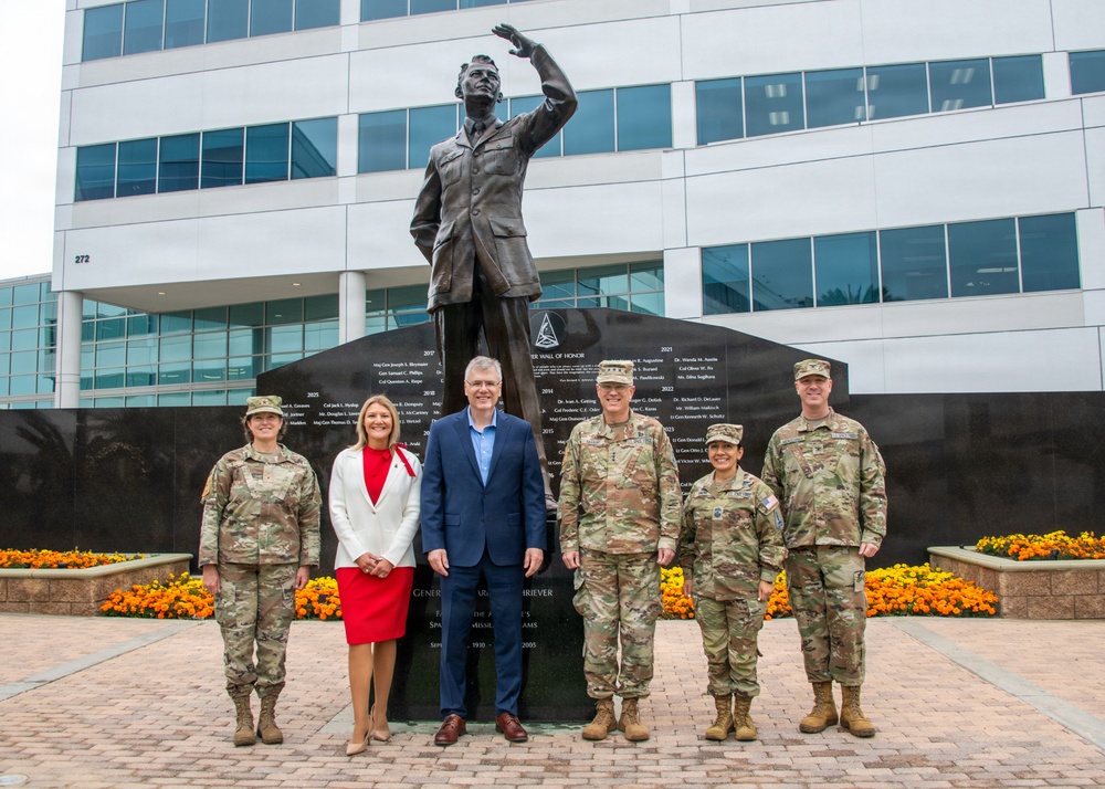 Secretary of the Air Force Visits Space Systems Command