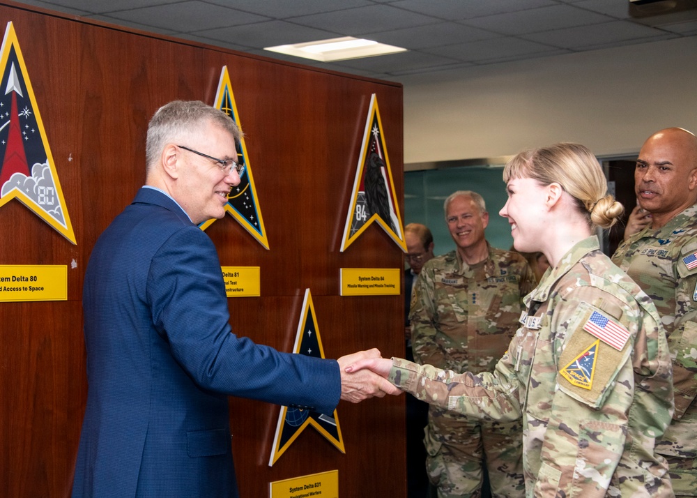 Secretary of the Air Force Visits Space Systems Command