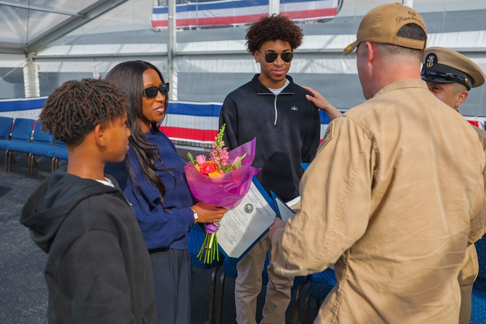 Future USS Cleveland command master chief promoted during commissioning week