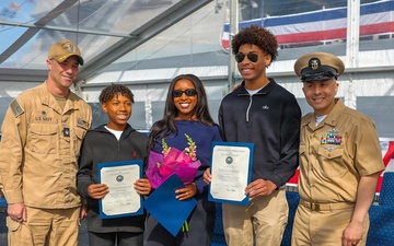 Future USS Cleveland command master chief promoted during commissioning week