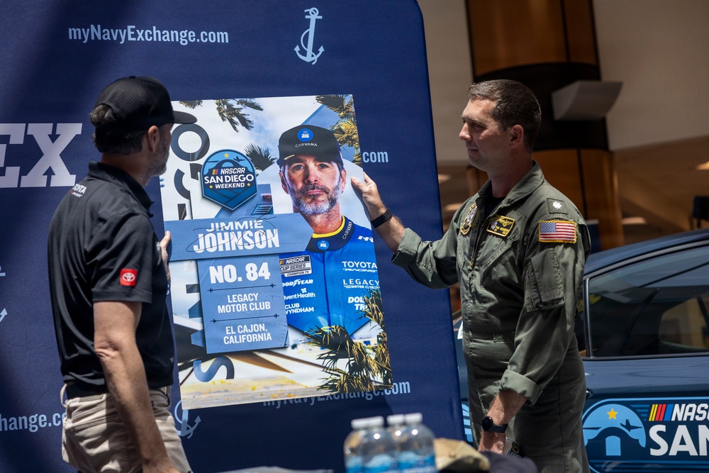 NASCAR Driver Jimmie Johnson autograph signing at NEX