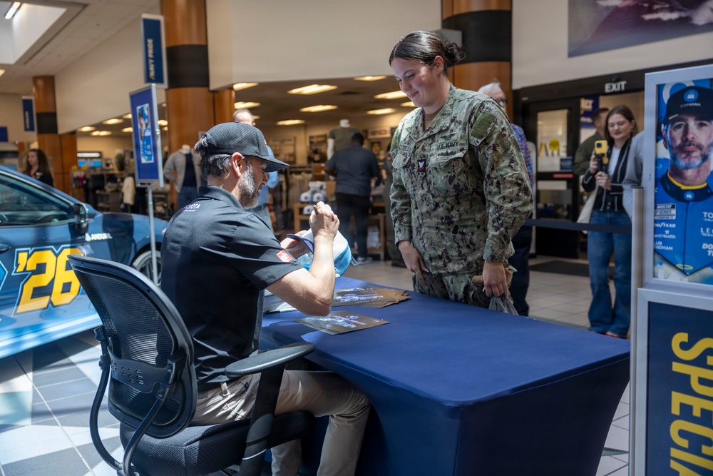 NASCAR Driver Jimmie Johnson autograph signing at NEX