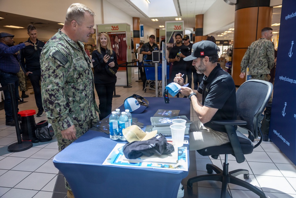 NASCAR Driver Jimmie Johnson autograph signing at NEX