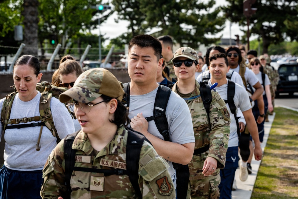 Misawa Air Base kicks off Police Week with ruck march
