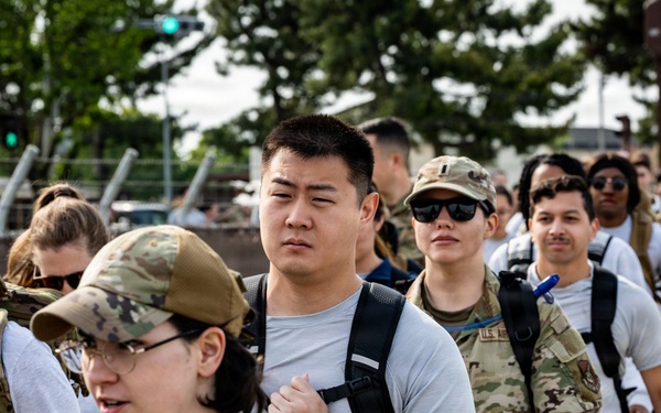 Misawa Air Base kicks off Police Week with ruck march