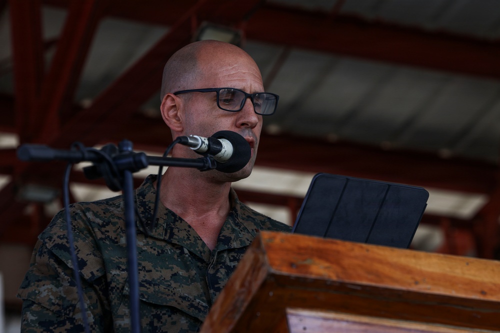 3rd LCT Holds Relief and Appointment Ceremony while deployed to the Philippines