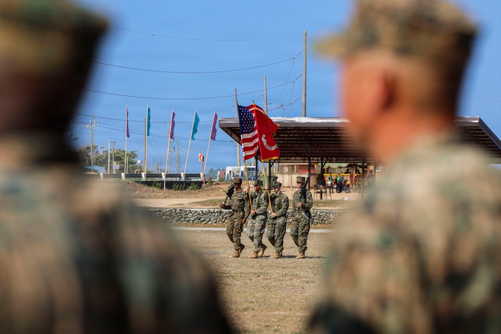 3rd LCT Holds Relief and Appointment Ceremony while deployed to the Philippines