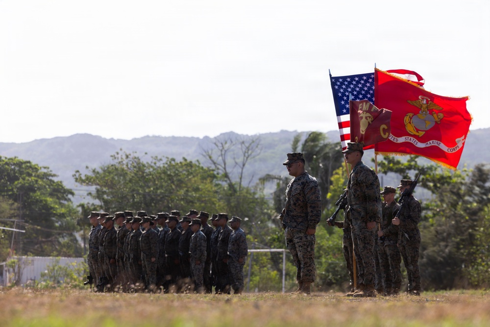 3rd LCT Holds Relief and Appointment Ceremony while deployed to the Philippines