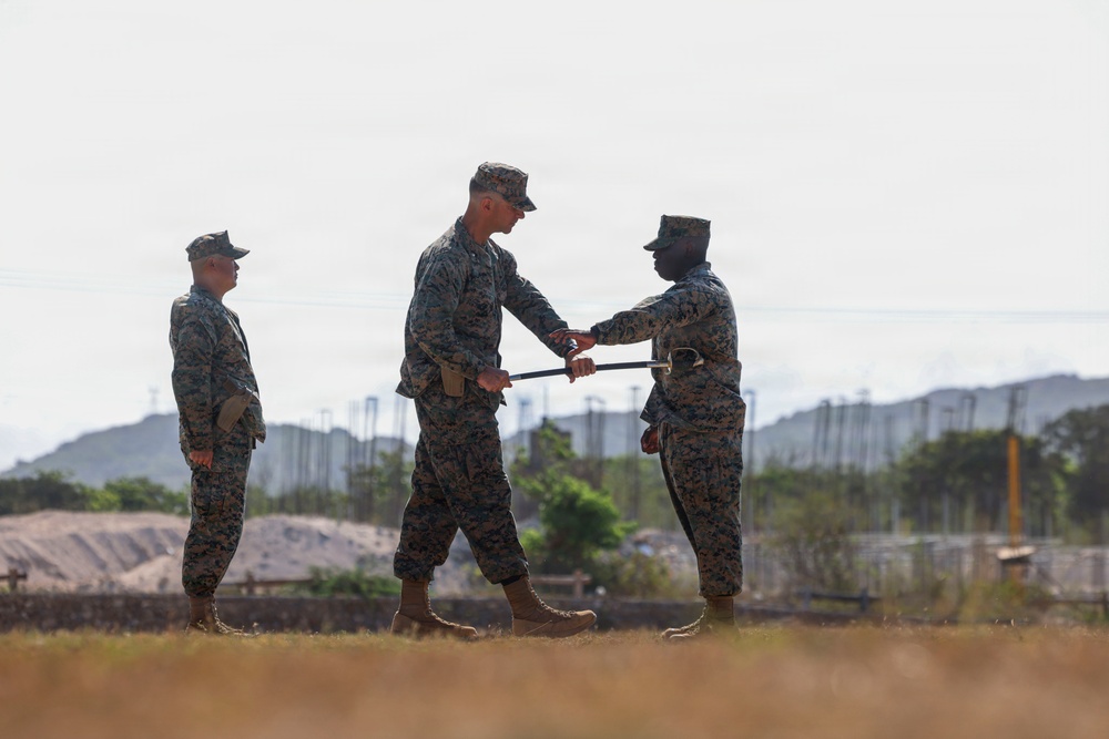 3rd LCT Holds Relief and Appointment Ceremony while deployed to the Philippines