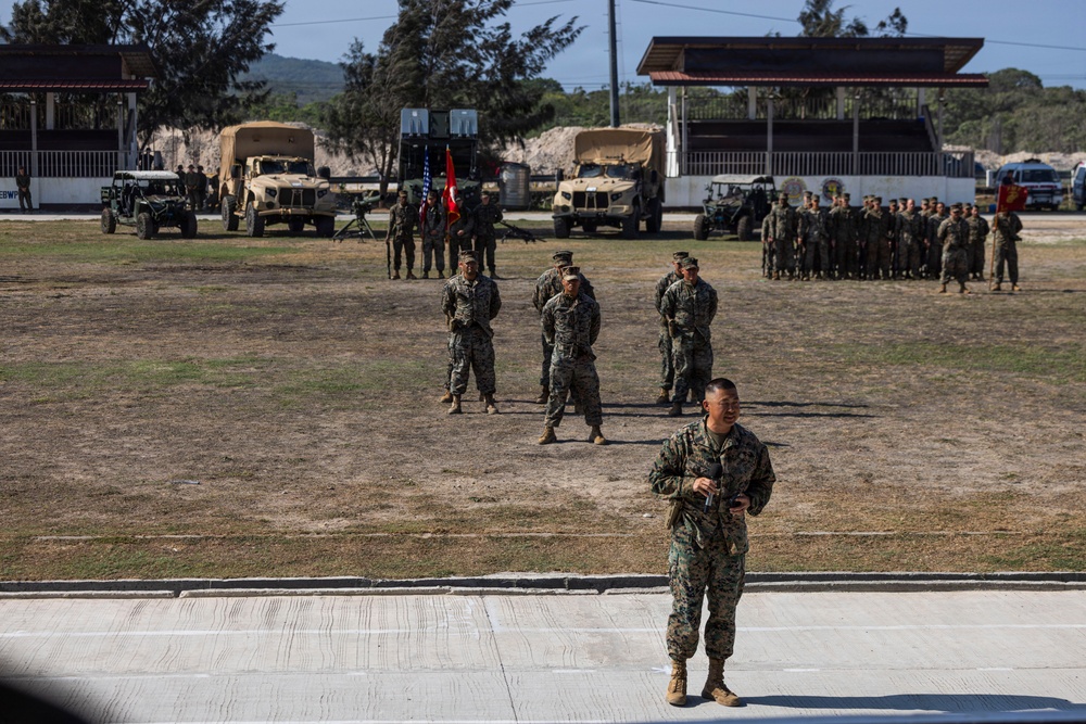 3rd LCT Holds Relief and Appointment Ceremony while deployed to the Philippines