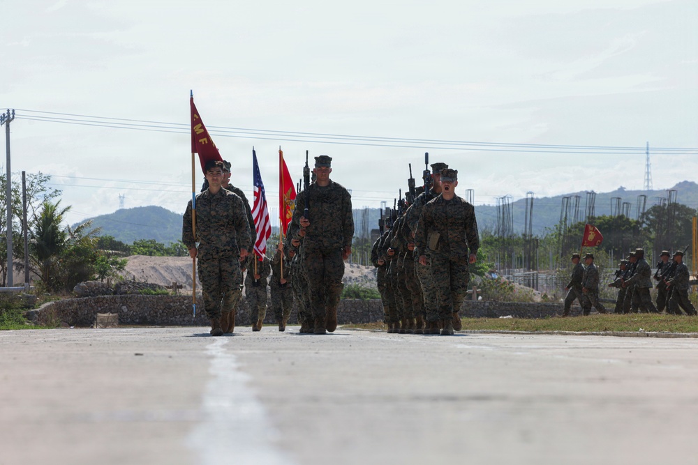 3rd LCT Holds Relief and Appointment Ceremony while deployed to the Philippines