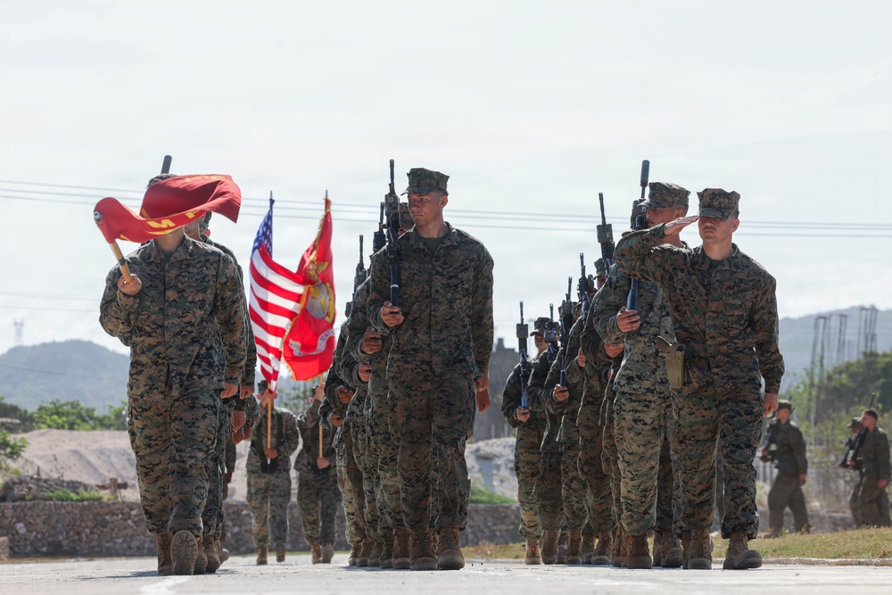 3rd LCT Holds Relief and Appointment Ceremony while deployed to the Philippines