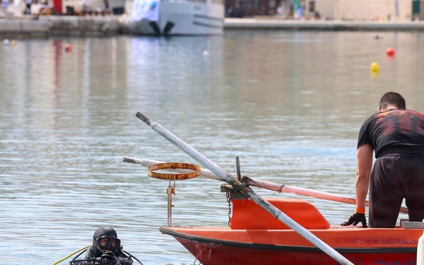 U.S. Navy Seabee Divers Conduct Underwater Infrastructure Repairs in Croatia