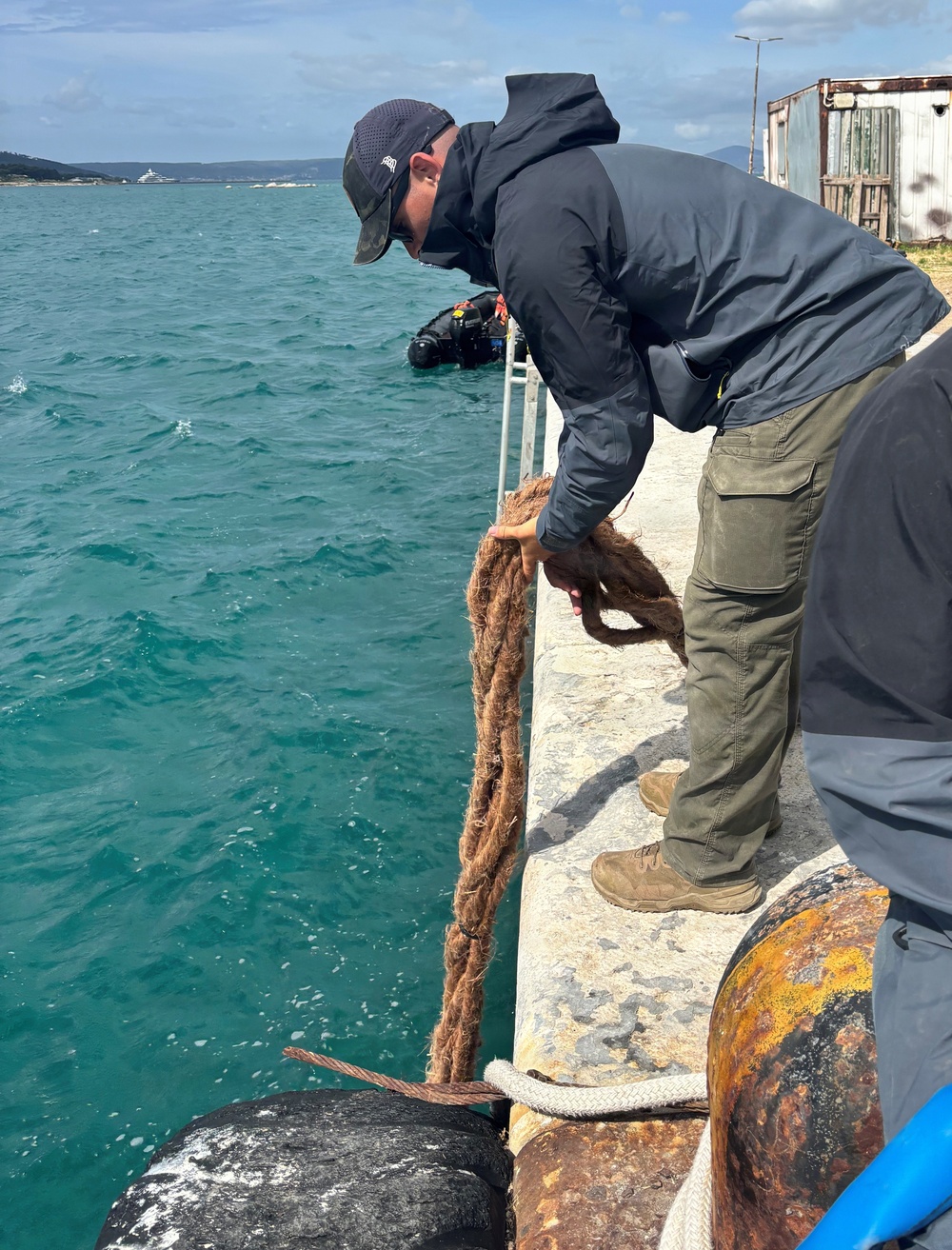 U.S. Navy Divers Conduct Maritime Infrastructure Repairs in Croatia