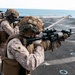 11th MEU Marines Conduct Marksmanship Training aboard USS Portland