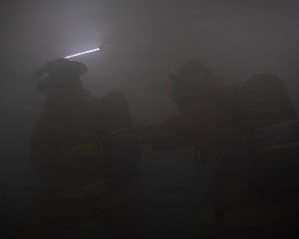 8th CES responds to simulated fire for Bev. Sent. 26-3