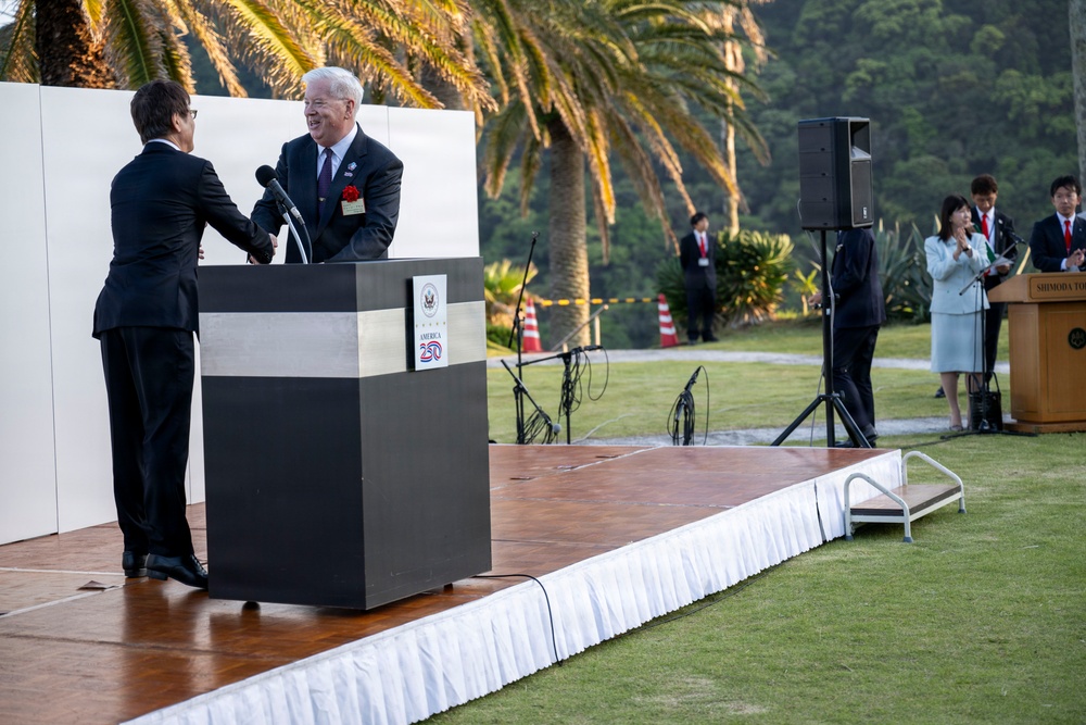 Shimoda City hosts welcome reception for officials and military members during 87th annual Black Ship Festival