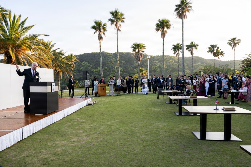 Shimoda City hosts welcome reception for officials and military members during 87th annual Black Ship Festival