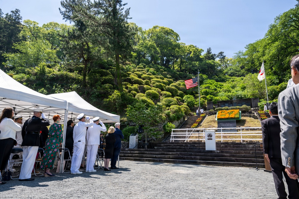 U.S. Ambassador to Japan, Mayor of Newport, R.I., and U.S. military commanding officers participate in 87th annual Black Ship Festival Official Ceremony in Shimoda, Japan