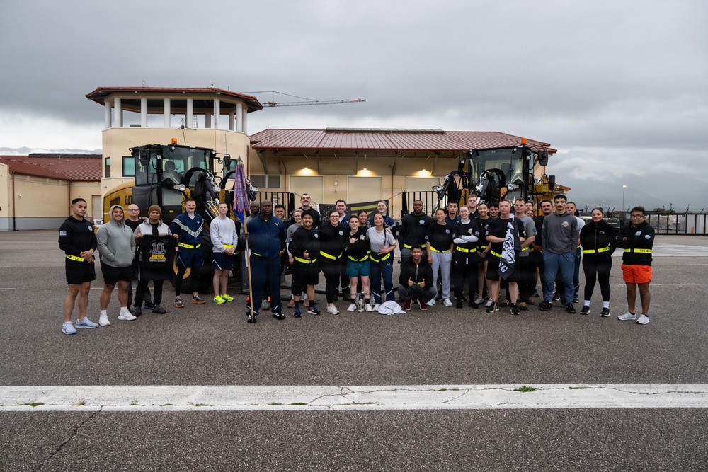 724 AMS remembers fallen comrades in Port Dawg Memorial Run